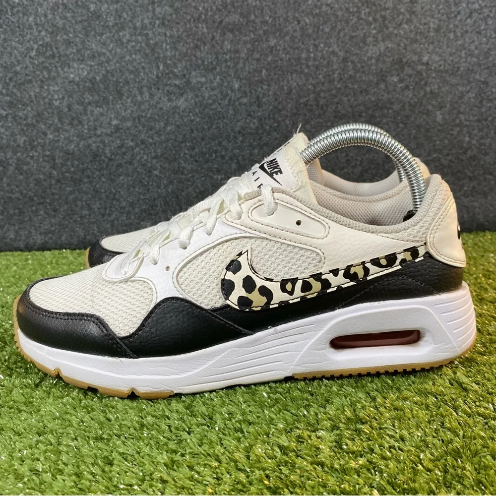 Nike Air Max SC Sneakers Women's Size 9.5 Leopard White Animal Print DZ5200-100 - Picture 6 of 14